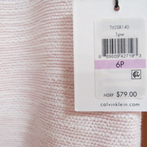 Calvin Klein Pink  Pencil Skirt New Tags $79 - Picture 2 of 6
